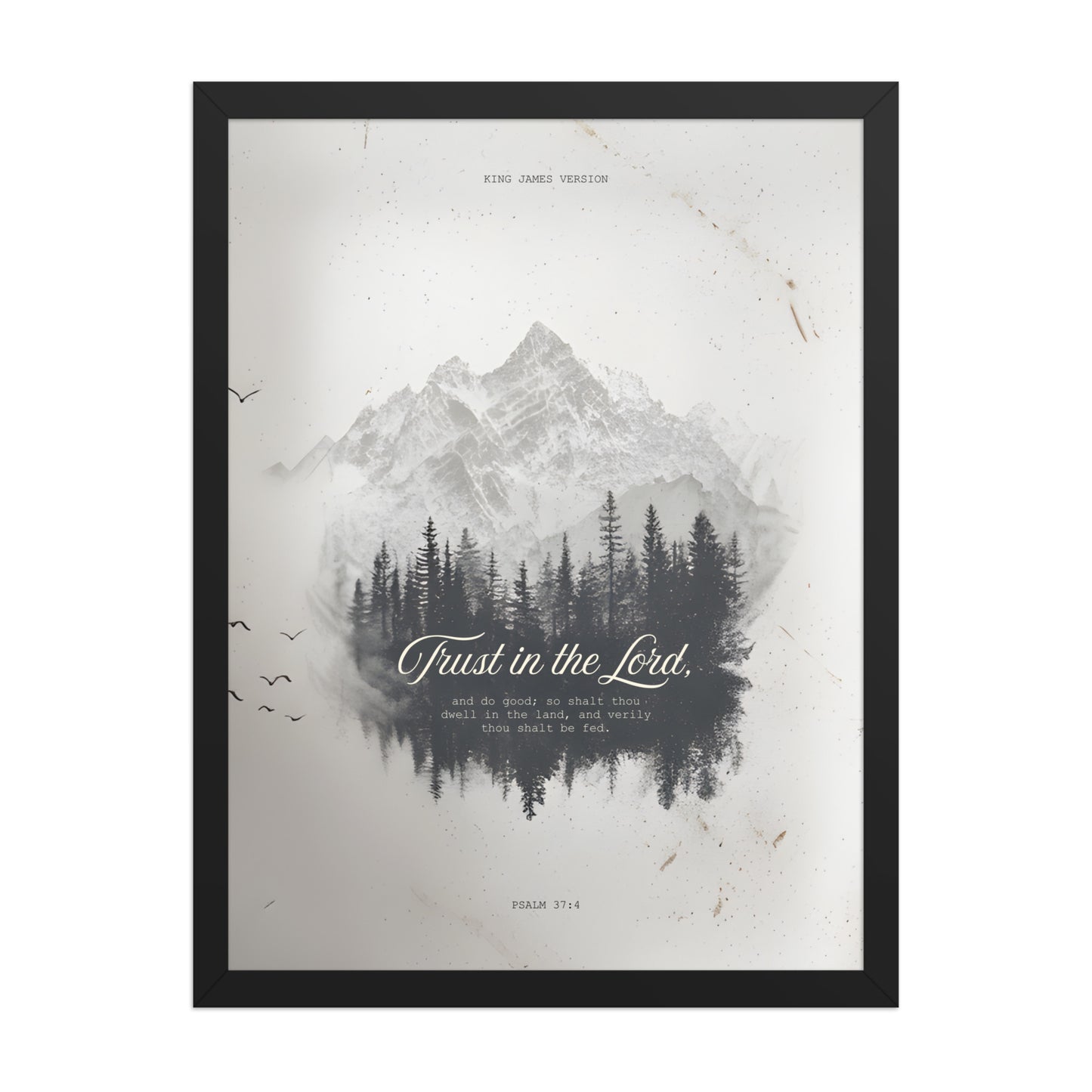 Psalm 37:4 "Trust in the Lord" Wall Art    Unframed Matte Paper / 11″×14″-Unframed Matte Paper / 12″×16″-Unframed Matte Paper / 12″×18″-Unframed Matte Paper / 16″×20″-Unframed Matte Paper / 18″×24″ 