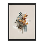 Matthew 7:24–25 Floral Wall Art, "Build on the Rock    Unframed Matte Paper / 11″×14″-Unframed Matte Paper / 12″×16″-Unframed Matte Paper / 12″×18″-Unframed Matte Paper / 16″×20″-Unframed Matte Paper / 18″×24″ 