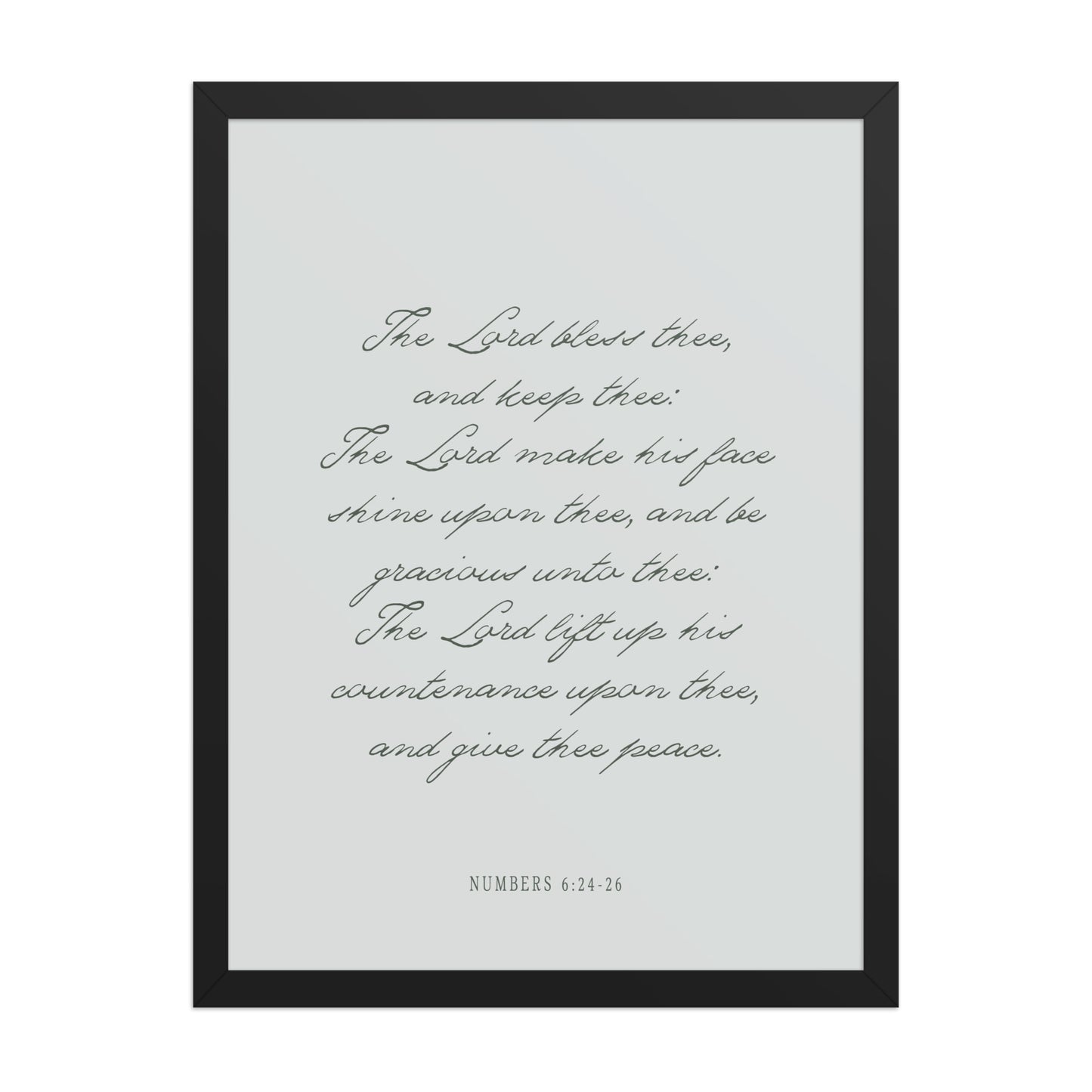 "The Lord Bless You" Numbers 6:24-26 Art | Available in 3 Colors