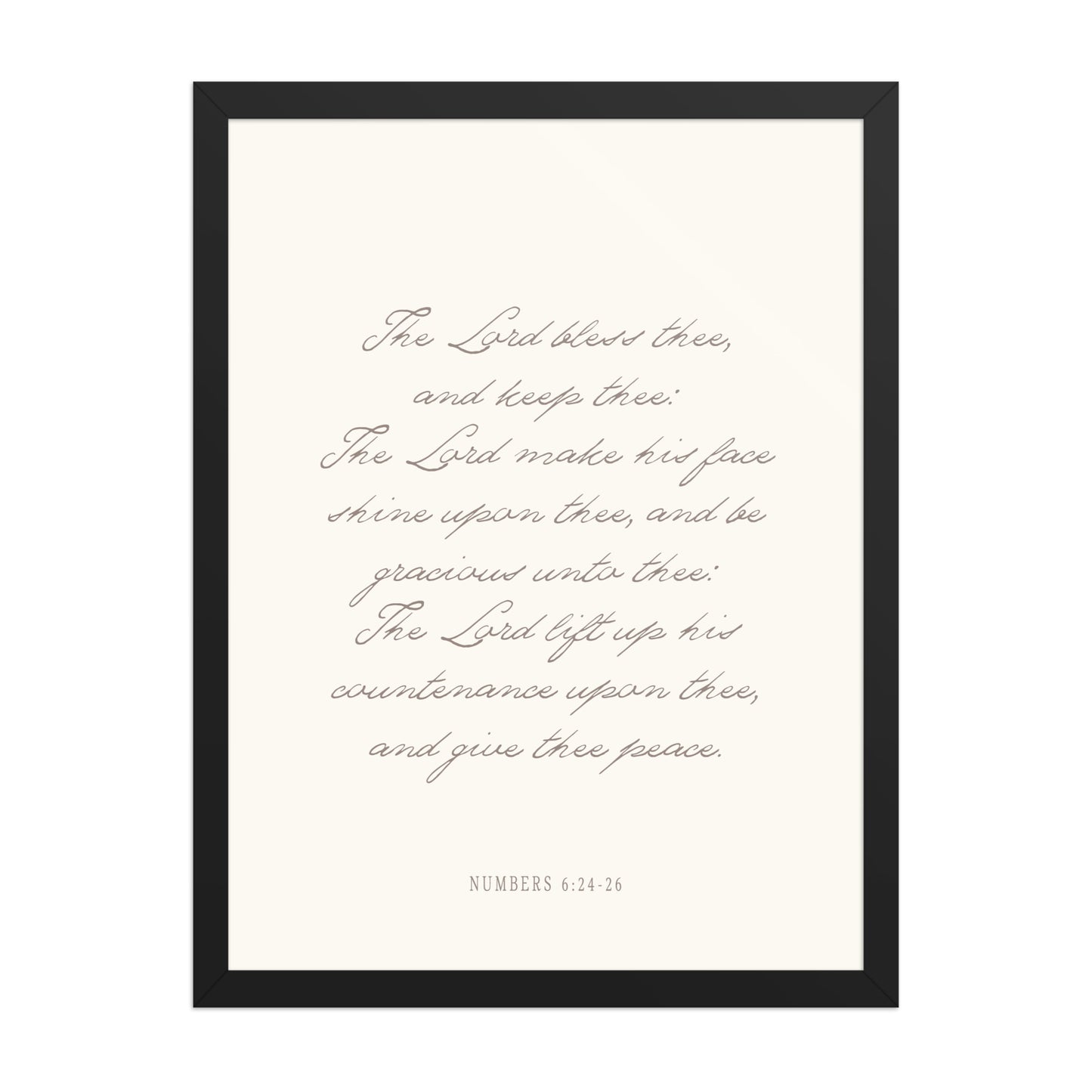 "The Lord Bless You" Numbers 6:24-26 Art | Available in 3 Colors