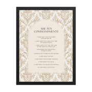 The Ten Commandments: Arch Design Print with Roman Numerals or List    Unframed Matte Paper / 8″×10″ / List-Unframed Matte Paper / 8″×10″ / Roman Numerals-Unframed Matte Paper / 11″×14″ / List-Unframed Matte Paper / 11″×14″ / Roman Numerals-Unframed Matte Paper / 12″×16″ / List 