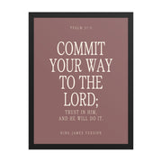Commit Your Way: Psalm 37:5 Premium Matte Bible Verse Art    Unframed Matte Paper / 8″×10″ / Faded Brick-Unframed Matte Paper / 8″×10″ / Blush-Unframed Matte Paper / 8″×10″ / Deep Plum-Unframed Matte Paper / 8″×10″ / Mint-Unframed Matte Paper / 10″×10″ / Faded Brick 
