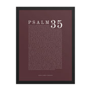 Psalm 35 Full Chapter Wall Art | Complete Scripture Print
