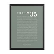 Psalm 35 Full Chapter Wall Art | Complete Scripture Print