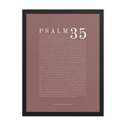 Psalm 35 Full Chapter Wall Art | Complete Scripture Print