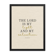 Psalm 27 Quote On light Background 18x24