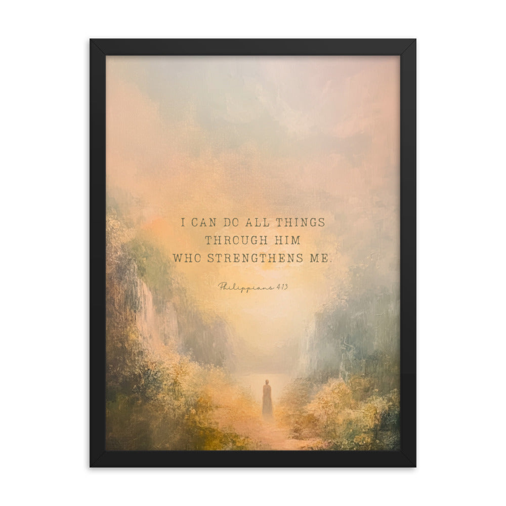 Philippians 4:13 - Oil Painting Print  