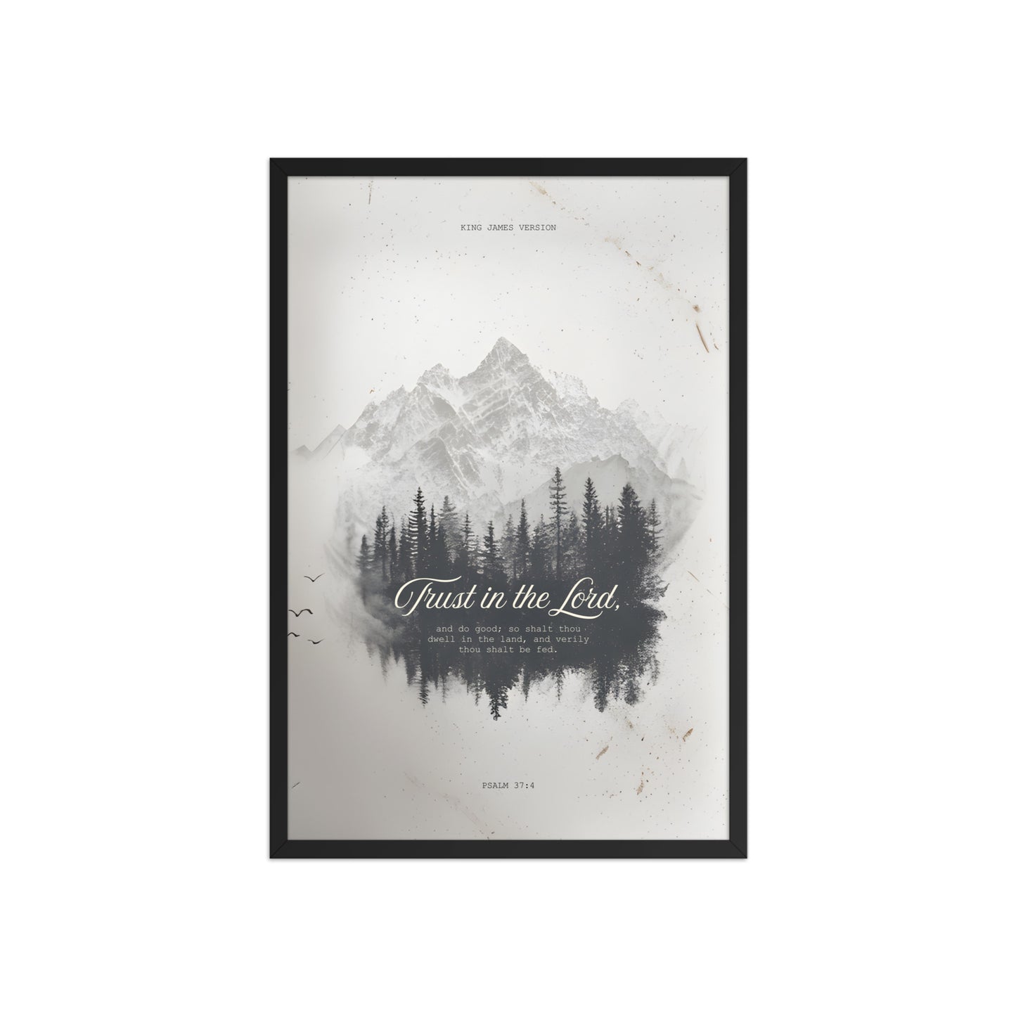 Psalm 37:4 "Trust in the Lord" Wall Art    Unframed Matte Paper / 11″×14″-Unframed Matte Paper / 12″×16″-Unframed Matte Paper / 12″×18″-Unframed Matte Paper / 16″×20″-Unframed Matte Paper / 18″×24″ 