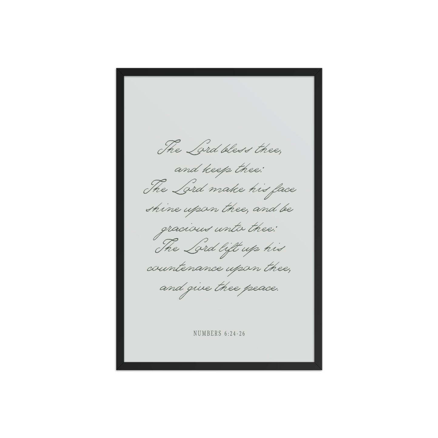"The Lord Bless You" Numbers 6:24-26 Art | Available in 3 Colors