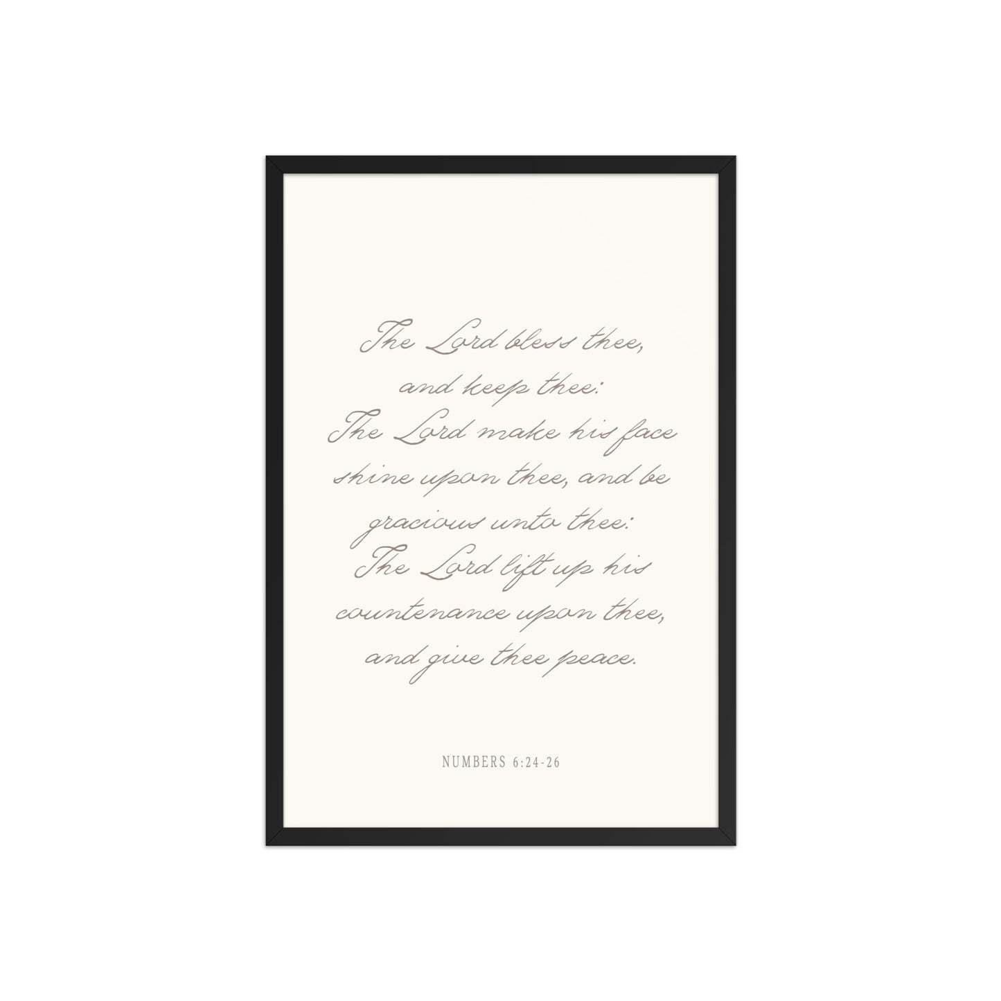 "The Lord Bless You" Numbers 6:24-26 Art | Available in 3 Colors