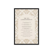 The Ten Commandments: Arch Design Print with Roman Numerals or List    Unframed Matte Paper / 8″×10″ / List-Unframed Matte Paper / 8″×10″ / Roman Numerals-Unframed Matte Paper / 11″×14″ / List-Unframed Matte Paper / 11″×14″ / Roman Numerals-Unframed Matte Paper / 12″×16″ / List 