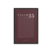 Psalm 35 Full Chapter Wall Art | Complete Scripture Print