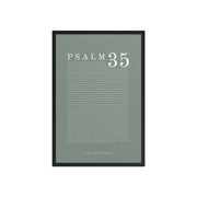 Psalm 35 Full Chapter Wall Art | Complete Scripture Print