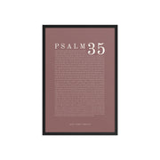 Psalm 35 Full Chapter Wall Art | Complete Scripture Print