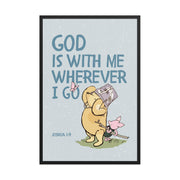 Joshua 1:9 – Winnie the Pooh Bear Inspired Scripture Print
