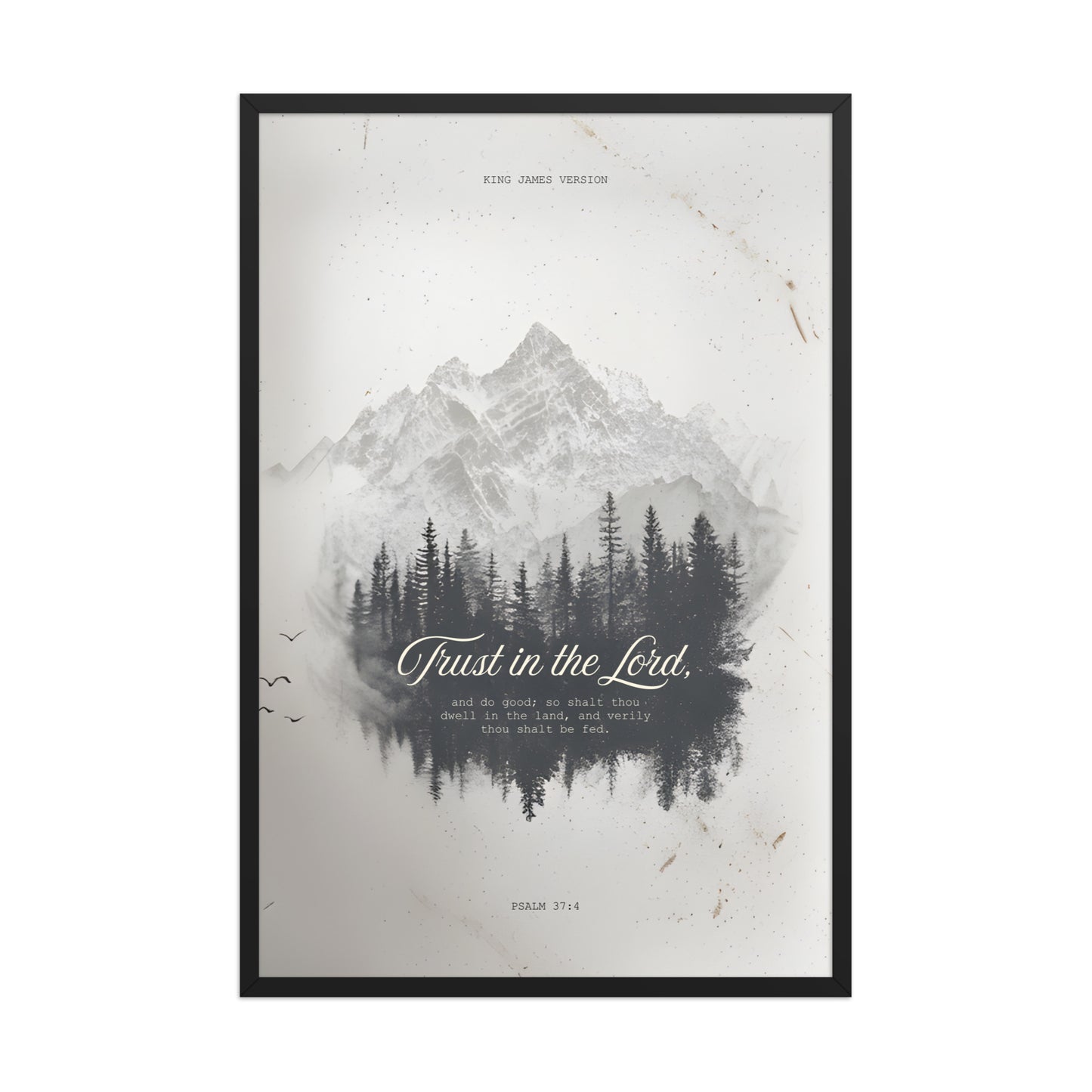Psalm 37:4 "Trust in the Lord" Wall Art    Unframed Matte Paper / 11″×14″-Unframed Matte Paper / 12″×16″-Unframed Matte Paper / 12″×18″-Unframed Matte Paper / 16″×20″-Unframed Matte Paper / 18″×24″ 