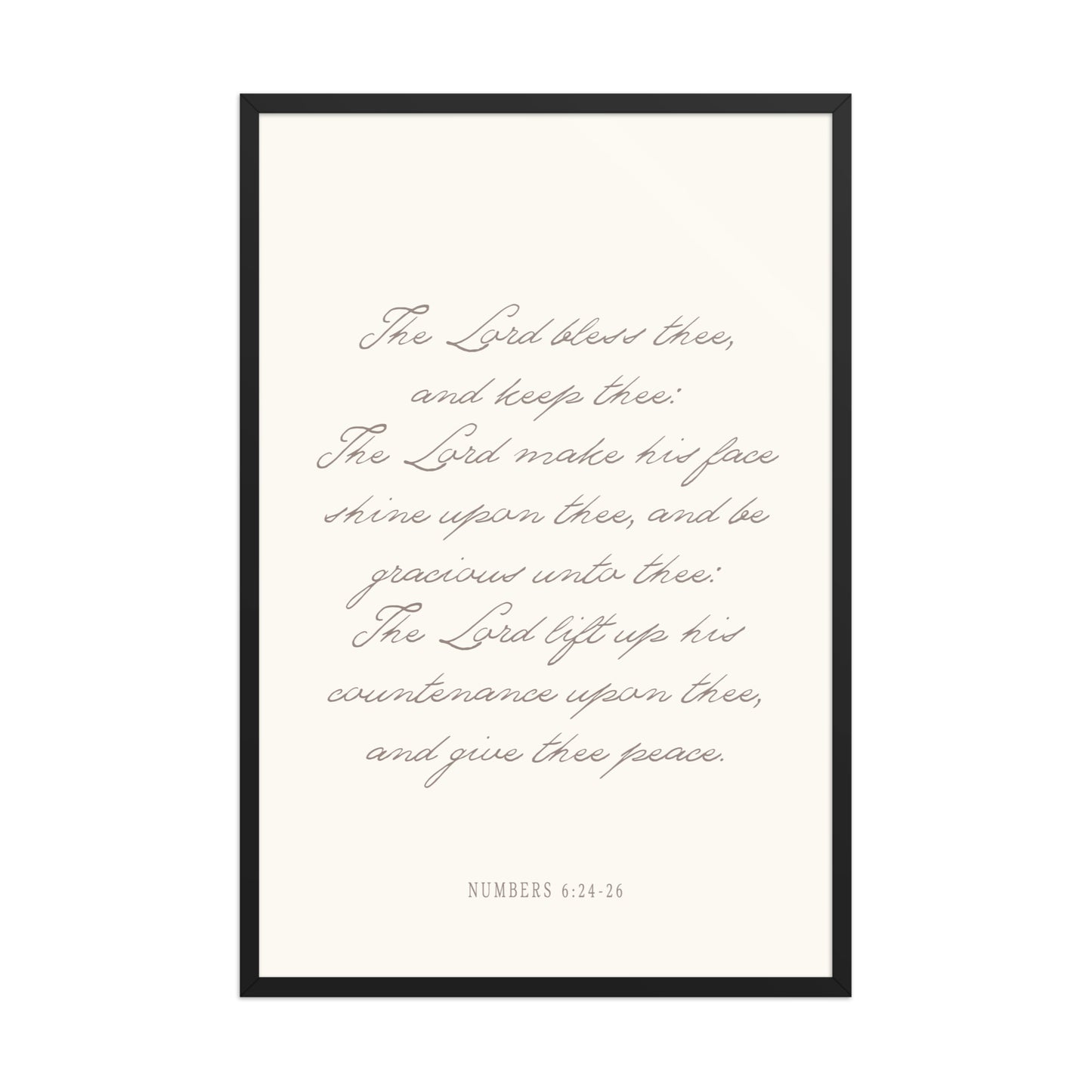 "The Lord Bless You" Numbers 6:24-26 Art | Available in 3 Colors