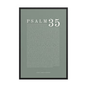 Psalm 35 Full Chapter Wall Art | Complete Scripture Print