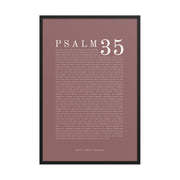 Psalm 35 Full Chapter Wall Art | Complete Scripture Print