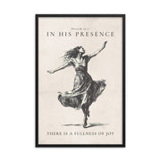 Psalm 16:11 Dancer Art On Beige Background  