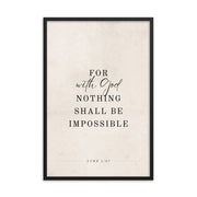 Luke 1:37 Beige  