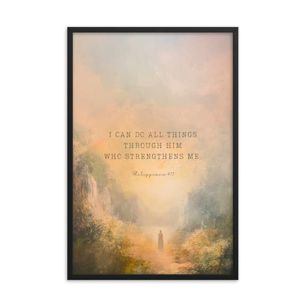 Philippians 4:13 - Oil Painting Print  