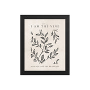 John 15:5 Vintage Floral On Beige Background  