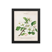 Psalm 27 Quote Vintage Floral On Beige Background  