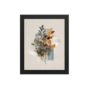 Matthew 7:24–25 Floral Wall Art, "Build on the Rock    Unframed Matte Paper / 11″×14″-Unframed Matte Paper / 12″×16″-Unframed Matte Paper / 12″×18″-Unframed Matte Paper / 16″×20″-Unframed Matte Paper / 18″×24″ 