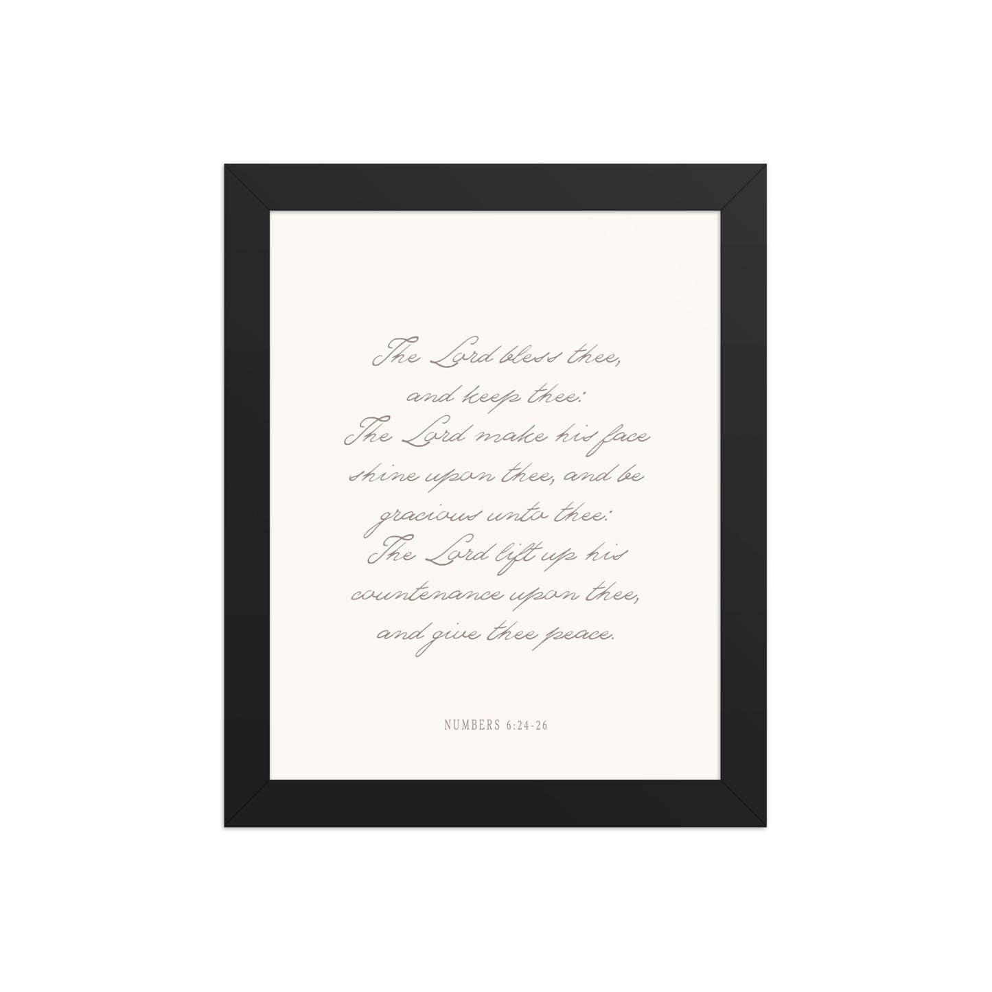 "The Lord Bless You" Numbers 6:24-26 Art | Available in 3 Colors