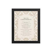 The Ten Commandments: Arch Design Print with Roman Numerals or List    Unframed Matte Paper / 8″×10″ / List-Unframed Matte Paper / 8″×10″ / Roman Numerals-Unframed Matte Paper / 11″×14″ / List-Unframed Matte Paper / 11″×14″ / Roman Numerals-Unframed Matte Paper / 12″×16″ / List 