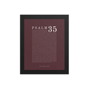 Psalm 35 Full Chapter Wall Art | Complete Scripture Print