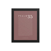 Psalm 35 Full Chapter Wall Art | Complete Scripture Print