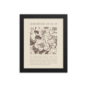 Jeremiah 29:11 - Floral On Beige  