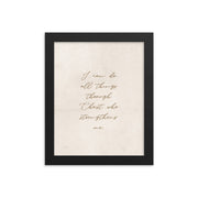 Philippians 4:13 On Beige Background  