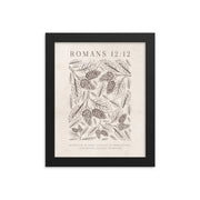 Romans 12:12 Floral On Beige  