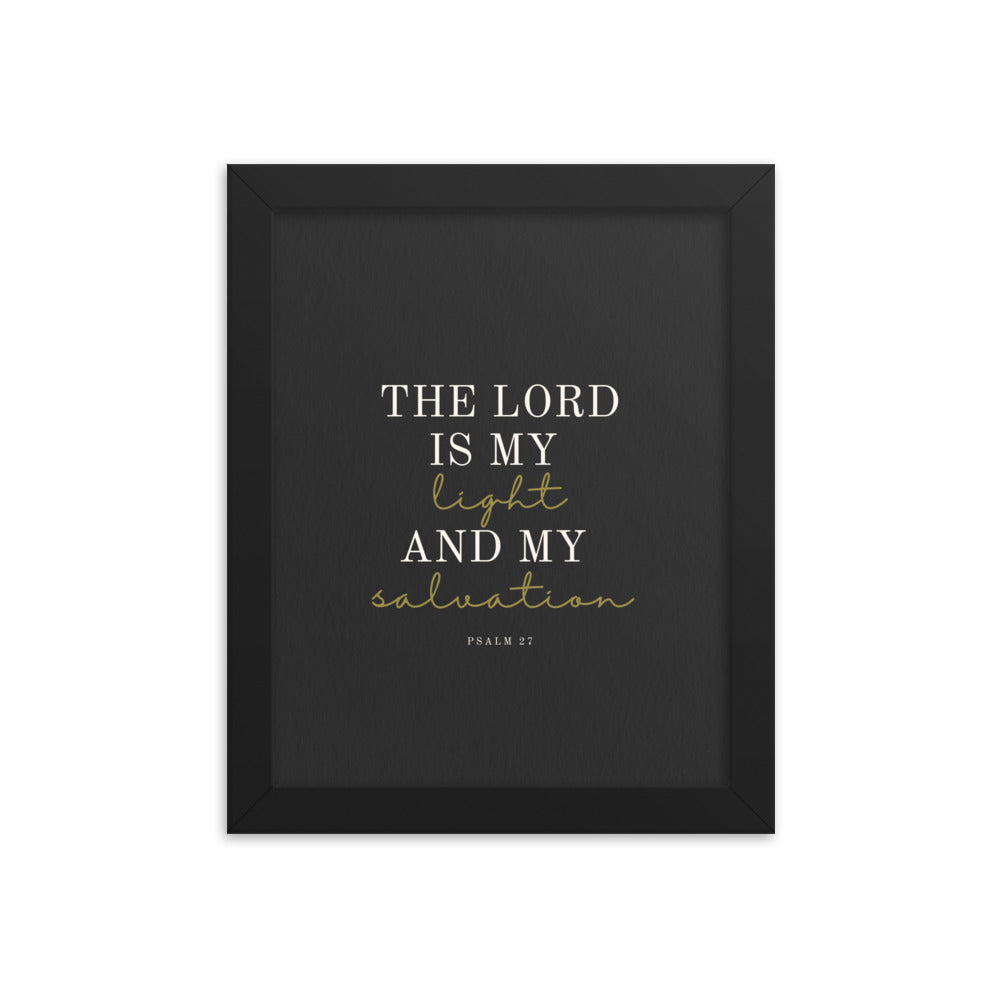 Psalm 27 Quote On Light Or Dark Background  
