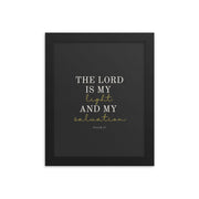 Psalm 27 Quote On Light Or Dark Background  
