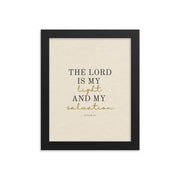 Psalm 27 Quote On light Background 8x10