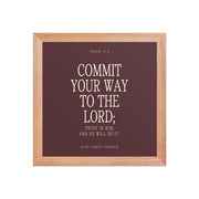 Commit Your Way: Psalm 37:5 Premium Matte Bible Verse Art