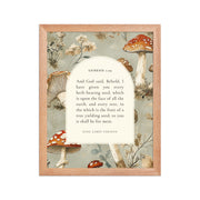 Genesis 1:29 Botanical Mushrooms Background  