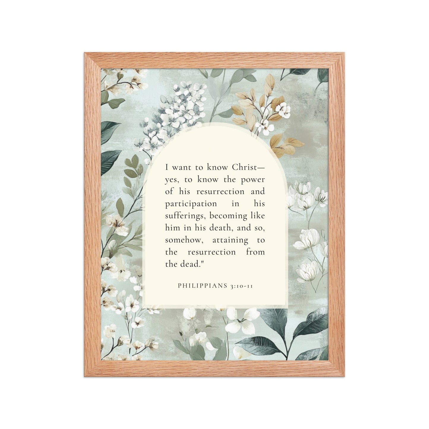 Philippians 3:10-11 –  Vintage Flower Arche  