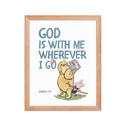 Joshua 1:9 – Winnie the Pooh Bear Inspired Scripture Print