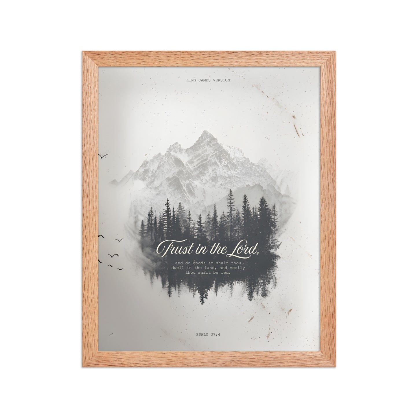 Psalm 37:4 "Trust in the Lord" Wall Art    Unframed Matte Paper / 11″×14″-Unframed Matte Paper / 12″×16″-Unframed Matte Paper / 12″×18″-Unframed Matte Paper / 16″×20″-Unframed Matte Paper / 18″×24″ 