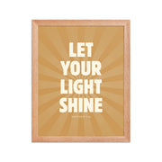 Let Your Light Shine: Matthew 5:16    Black / 8″×10″-Black / 11″×14″-Black / 12″×16″-Black / 12″×18″-Black / 16″×20″ 