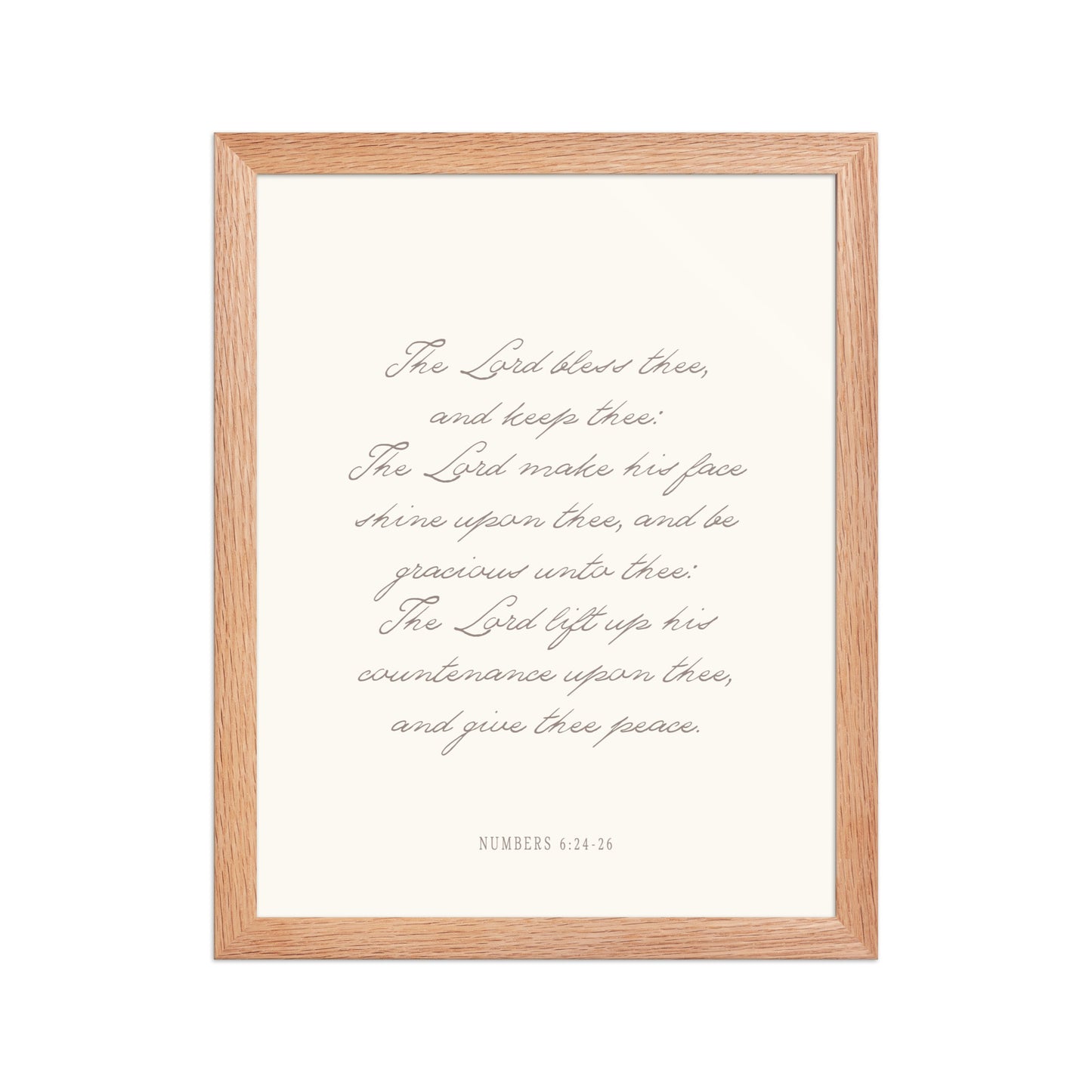 "The Lord Bless You" Numbers 6:24-26 Art | Available in 3 Colors