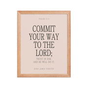 Commit Your Way: Psalm 37:5 Premium Matte Bible Verse Art