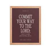 Commit Your Way: Psalm 37:5 Premium Matte Bible Verse Art