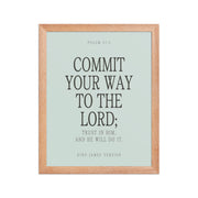 Commit Your Way: Psalm 37:5 Premium Matte Bible Verse Art