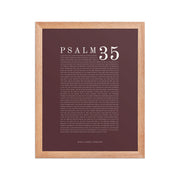 Psalm 35 Full Chapter Wall Art | Complete Scripture Print